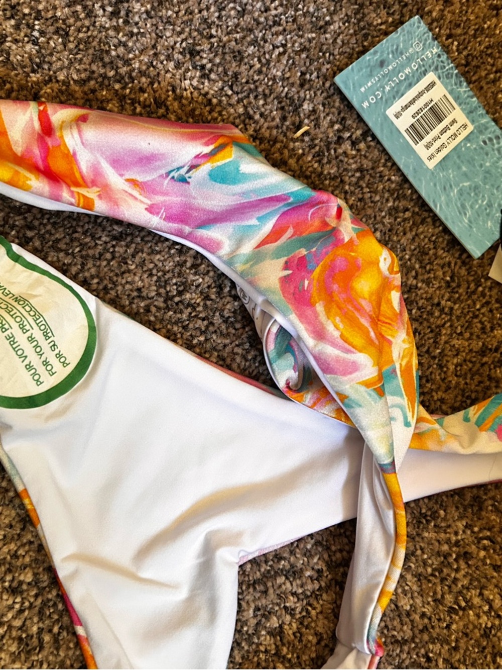 Hello Molly Crisscross Bikini Set Tropical print - Picture 10 of 11